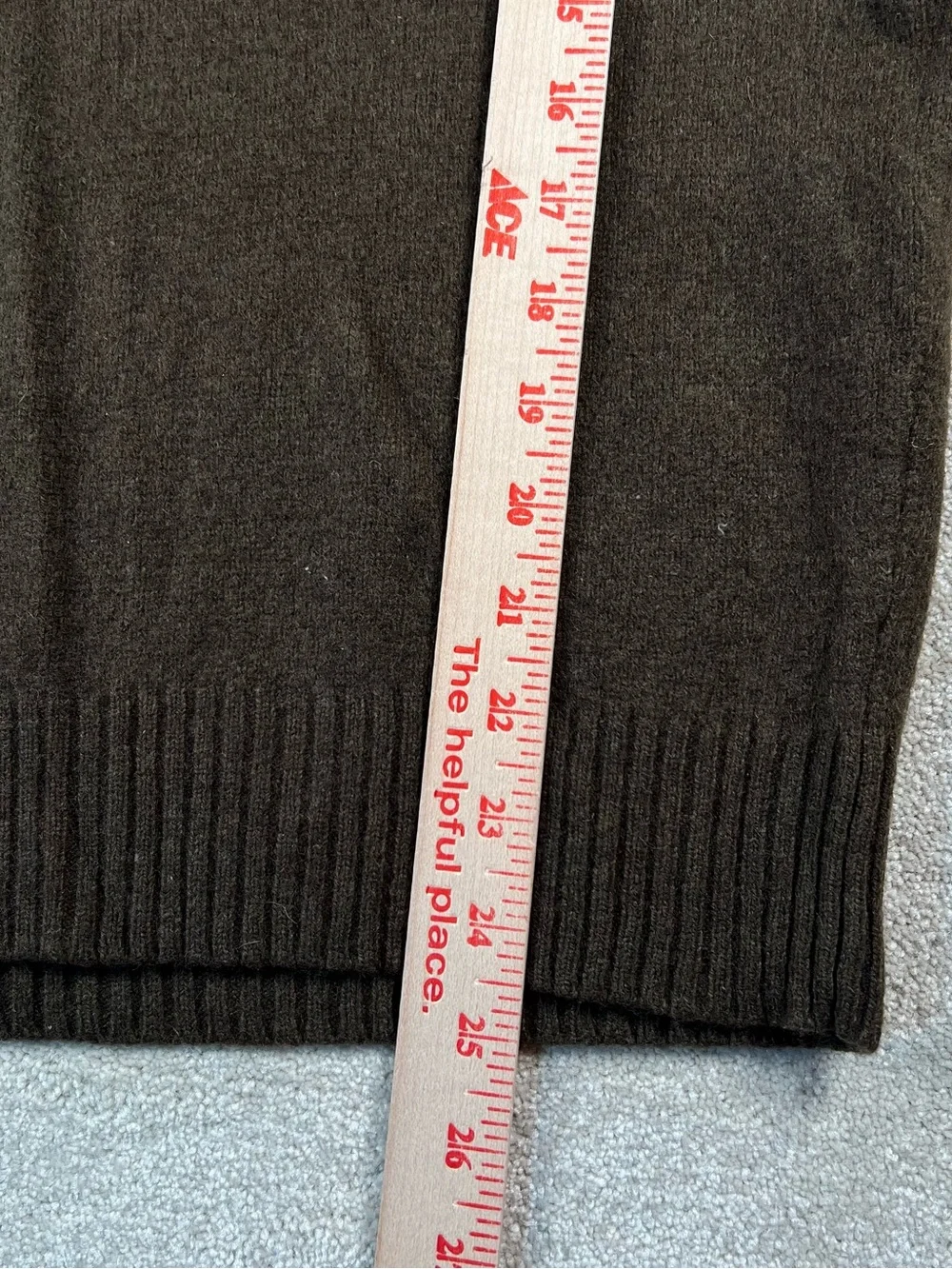 Jos A Bank Sweater Brown Quarter Zip LambsWool Blend Men's XL
